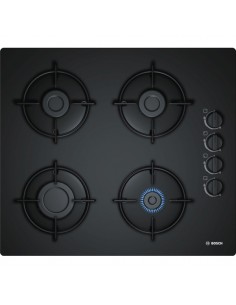 Bosch POP6B6B10 plaque Noir Intégré Gaz 4 zone(s)