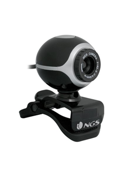 NGS Xpresscam300 webcam 8 MP 1920 x 1080 pixels USB 2.0 Noir, Argent