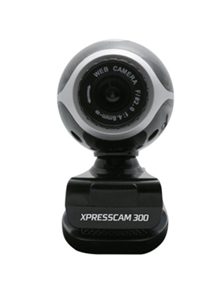 NGS Xpresscam300 webcam 8 MP 1920 x 1080 pixels USB 2.0 Noir, Argent