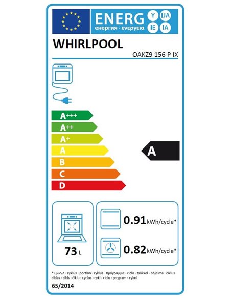 Whirlpool Absolute Four encastrable pyrolyse inox - OAKZ9156PIX -