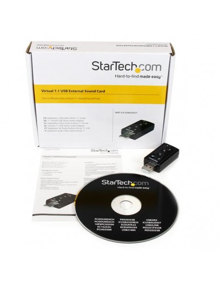 StarTech.com Adaptateur Carte Son USB vers Audio Stéréo avec Contrôle de Volume Externe