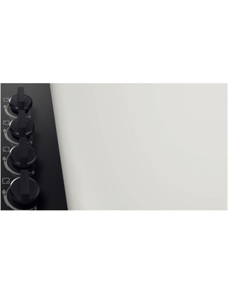 Bosch POP6B6B10 plaque Noir Intégré Gaz 4 zone(s)
