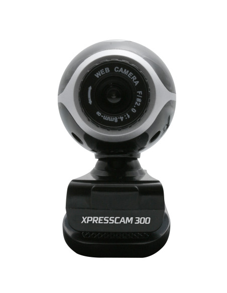 NGS Xpresscam300 webcam 8 MP 1920 x 1080 pixels USB 2.0 Noir, Argent