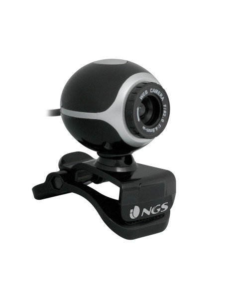 NGS Xpresscam300 webcam 8 MP 1920 x 1080 pixels USB 2.0 Noir, Argent
