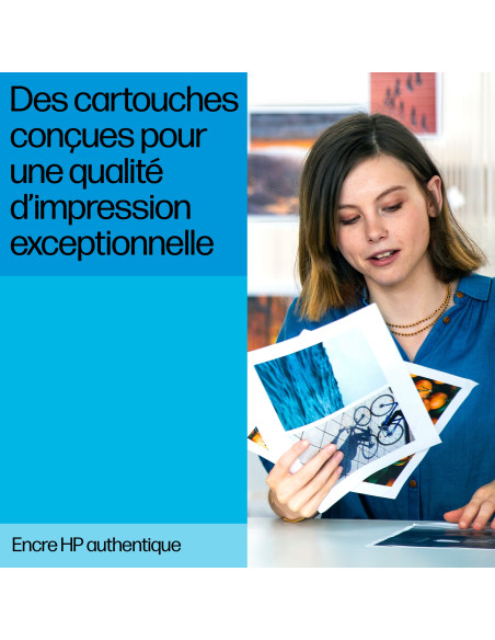 HP 62 cartouche d'encre trois couleurs authentique