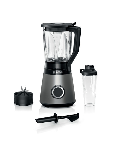 Bosch MMB6174S mixeur Robot mixer 1200 W Noir, Métallique, Transparent