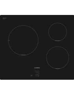 Bosch PUC611AA5E Noir Intégré 60 cm Plaque avec zone à induction 3 zone(s)