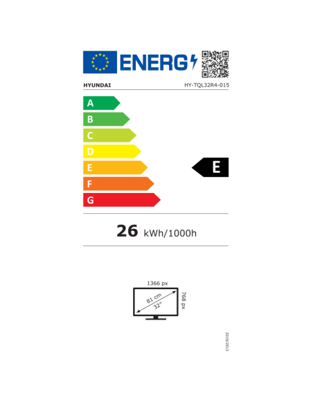 TV LED HYUNDAI HY-TQL32R4-015 32'' (80 cm) HD