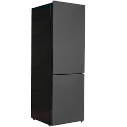 REFRIGERATEUR COMBINE NO FROST 330L VITREE NOIRE CLASSE E