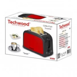 GRILLE P AIN INOX ROUGE 2 FENTES 850W 2