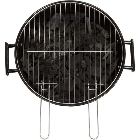 BARBECUE PIEDS CHARBON DIAM41CM H84CM 2ROULETTES