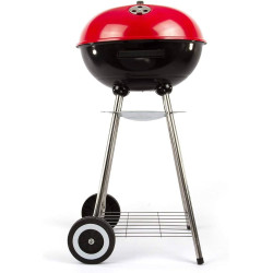 BARBECUE PIEDS CHARBON DIAM41CM H84CM 2ROULETTES