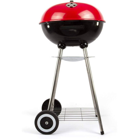 BARBECUE PIEDS CHARBON DIAM41CM H84CM 2ROULETTES