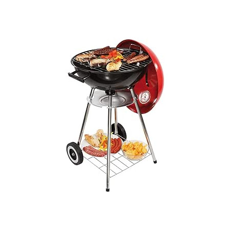 BARBECUE PIEDS CHARBON DIAM41CM H84CM 2ROULETTES
