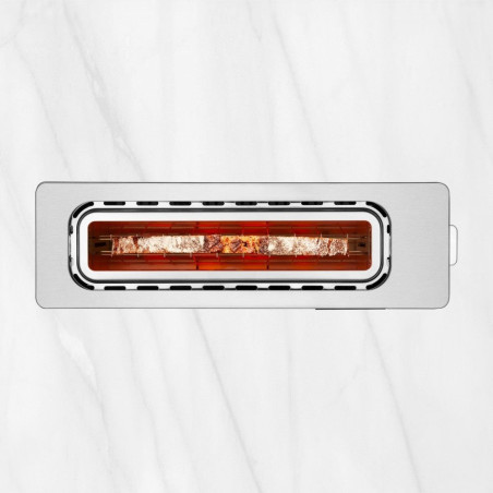 GRILLE-PAIN ACIER INOX  ECRAN DIGITAL LCD  1050W  1 FENTE EXTRA LARGE ET LONGUE