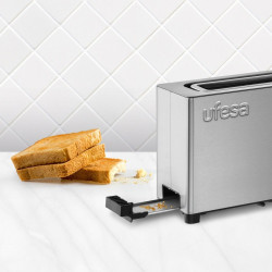 GRILLE-PAIN ACIER INOX  ECRAN DIGITAL LCD  1050W  1 FENTE... 2