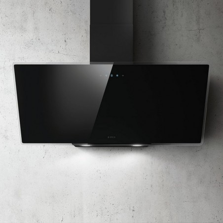 HOTTE DECOR INCLINEE 90 CM NOIR