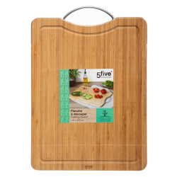 PLANCHE DECOUPER BAMBOU ANSE ACIER 2