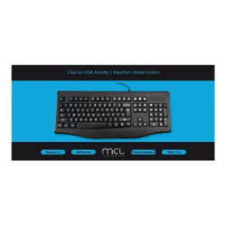 CLAVIER USB FILAIRE AZERTY TOUCHES SILENCIEUSES - 2