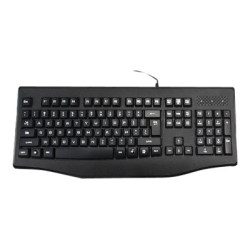 CLAVIER USB FILAIRE AZERTY TOUCHES SILENCIEUSES -