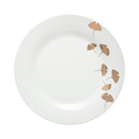 ASSIETTE DESSERT GINGKO OR 19CM