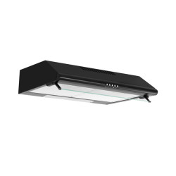 HOTTE CASQUETTE 60CM NOIRE FILTRE A CHARBON INCLUS