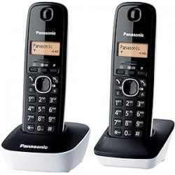 TELEPHONE DUO 50MEM ECR LARGE NOIR BLANC