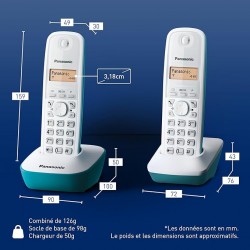TEL DUO S FIL BLANC BLEU 2