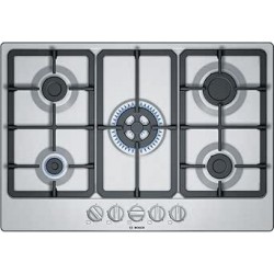 TABLE DE GAZ 75CM 4FEUX+1WORK INOX
