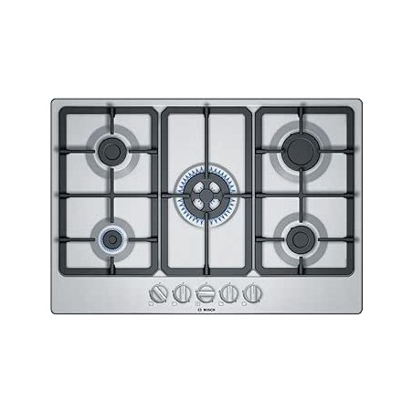 TABLE DE GAZ 75CM 4FEUX+1WORK INOX