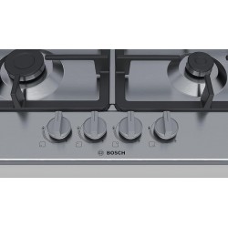 TABLE DE CUISSON 4 FEUX GAZ INOX GRILLE EN FONTE 2